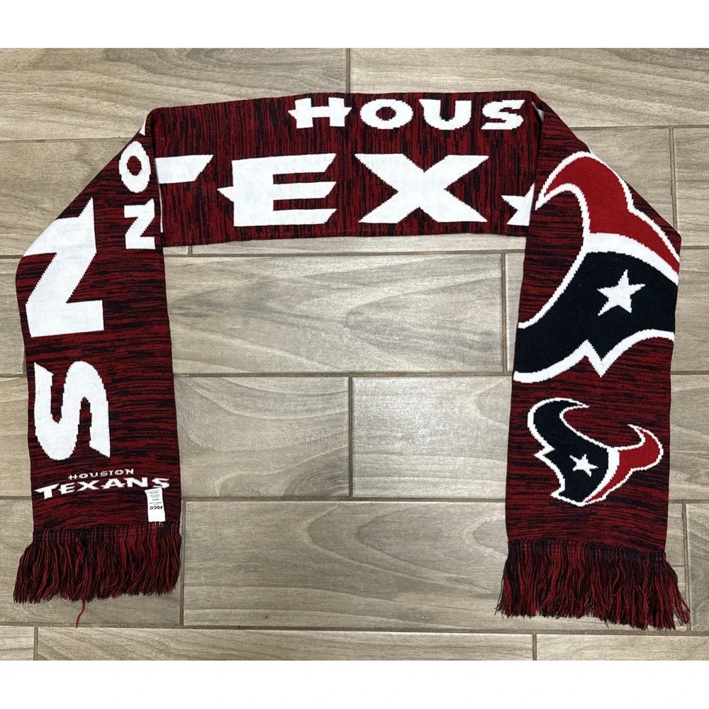 Houston Texans NFL Licensed Forever Collectibles Scarf Team Colors Red Excellent